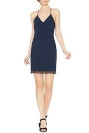  Navy Sleeveless Sheath Dress