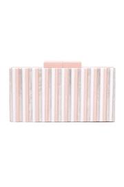  Pink Multi Stripe Clutch