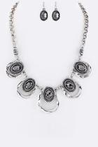  Oval Crystal Statement-necklace