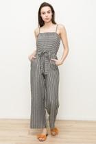  Striped Pocket Jumpsuit