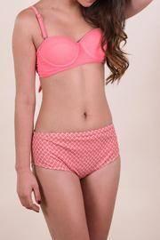  Orange Print Sweet Bikini