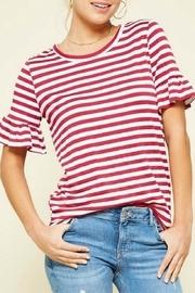  Ruffle Sleeves Top