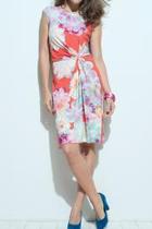  Gathered Flower Dress
