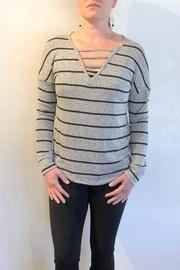  Caged V-neck Sweater