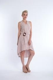  Taupe Linen Dress