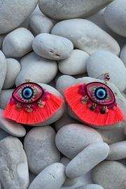  Evil Eye Tassel Earrings