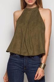  Olive Suede Top