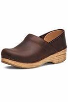  Brown/blonde Leather Clog