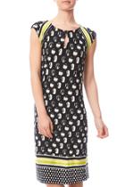  Cap Sleeve Printed Dress