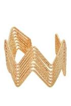  Gold Chevron Cuff