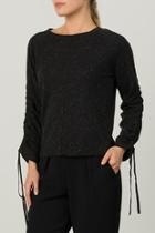  Shirred Sleeve Pullover