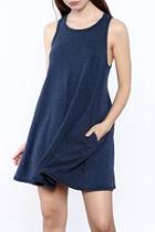  Navy Knotted Mini Dress