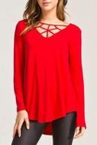  Strappy Knit T Shirt