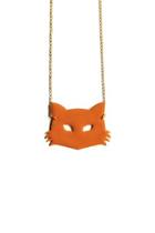 Orange Fox Necklace