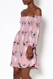  Off-shoulder Smock Dress