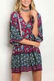  Boho Eggplant Dress