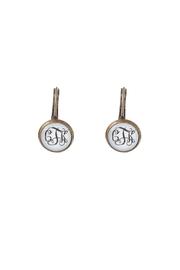Bronze Monogrammed Earrings
