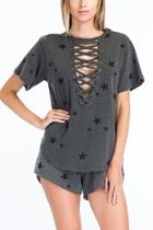  Star Lace-up Shirt