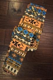  Fleece-lined Southwestern-print Leggings