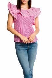  Neck Ruffle Top