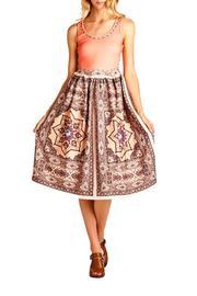  Persimmon Print-tank Dress