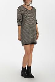  Striped Sweater Dress