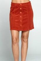  Buttoned Corduroy Skirt