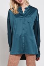  Lysse Oversized Satin Blouse