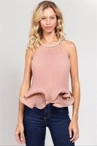  Pleated Pearl Top