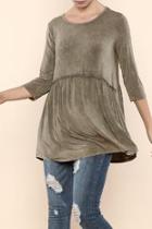  Mineral Wash Boho Top