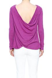  Purple Cross Back Sweater