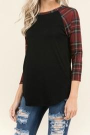  Baseball Plaid Top
