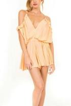  Ruffle Shoulder Romper