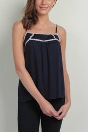  Embroidered Trim Top