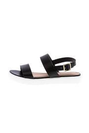  White Flatform Strappy Sandal