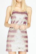  Stripe Sequin Dress