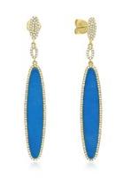  Turquoise Diamond Earring
