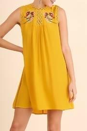  Floral Embroidered Swing Dress