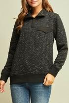 Quilted Pullover Sweater