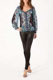  Crepe-de-chine Printed Top