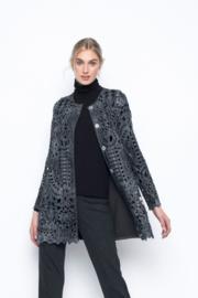  Long Lace Jacket With Snap Closure