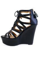  Lace Caged Wedge