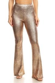  Metallic High-waisted Pants