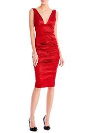  Crinkle Plunge Dress
