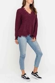 Hem Destroyed Sweater
