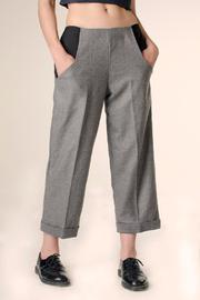  Straight Cut Pantacourt Pants