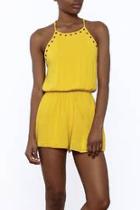  Gold Grommet Romper
