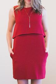  Red Shift Dress