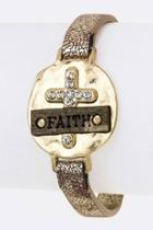  Faith Wood-carved Bracelet