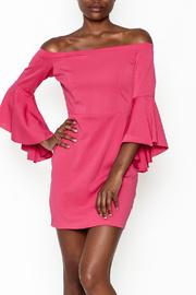  Off Shoulder Pink Dress